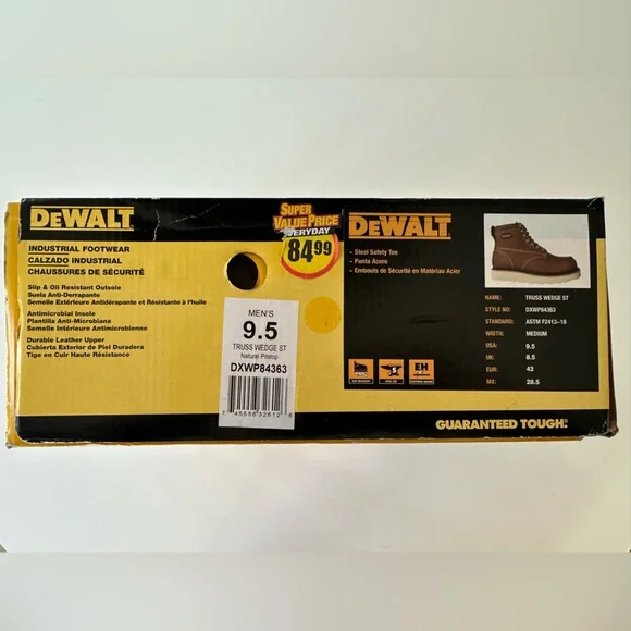 Dewalt Truss Wedge St. Boot in Natural Pitstop US Size Men’s 9.5 - Picture 11 of 11